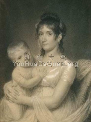 Mrs. Daniel Strobel, Jr. (Anna Church Strobel) and Her Son, George - 约翰·范德林